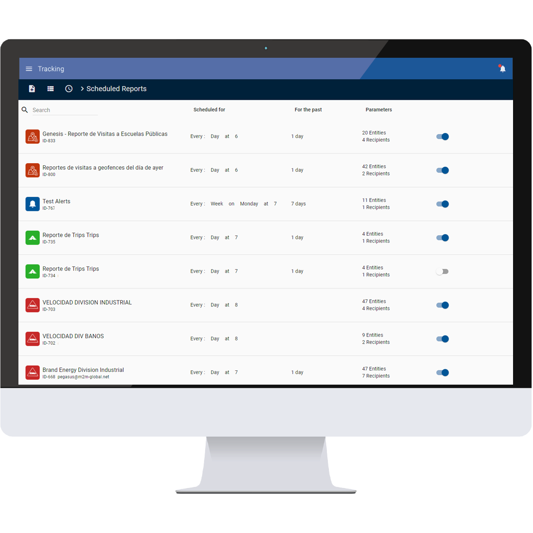 Configuración de reportes automatizados con opciones de programación y envío